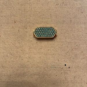 KEEP Collective turquoise bar charm in gold